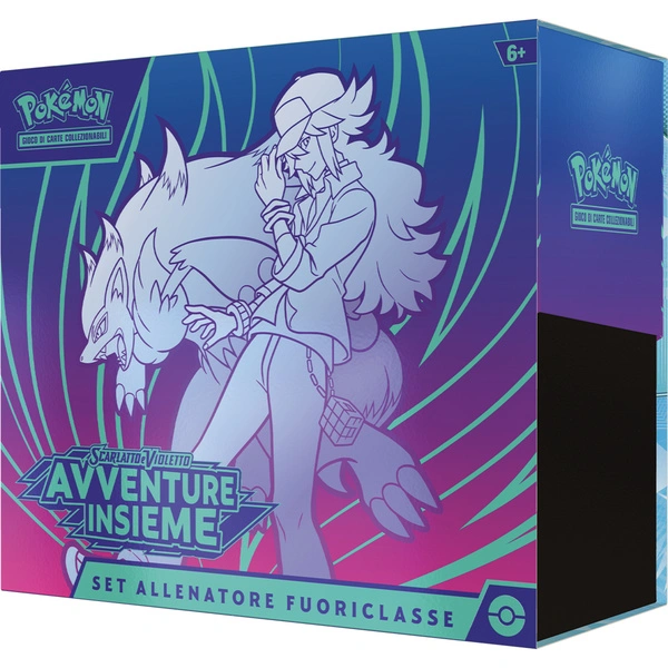 Set Allenatore Fuoriclasse Pokémon Avventure Insieme in lingua italiana, contenente bustine, accessori e carte esclusive. Nuovo e sigillato.