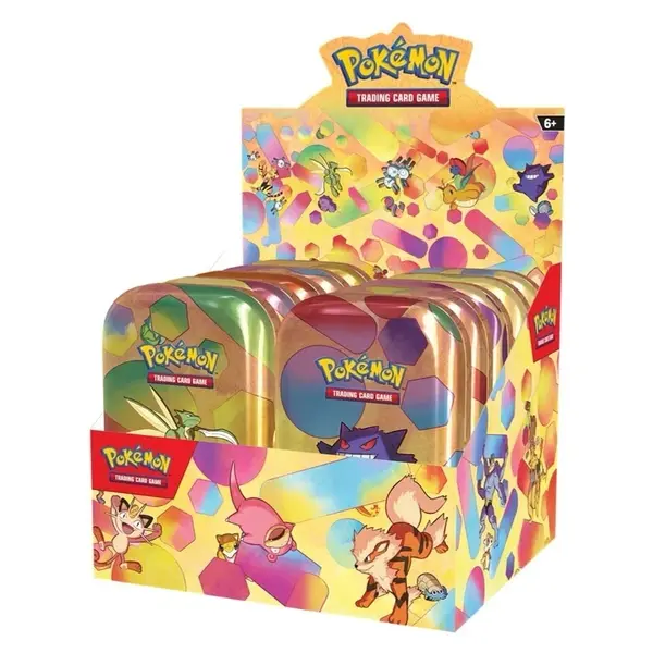 Display sigillato completo da 10 Mini Tin Pokémon 151 in lingua italiana