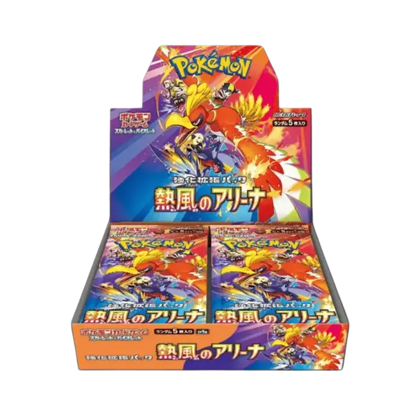 immagine del box da 30 bustine di Heat Wave Arena Pokemon