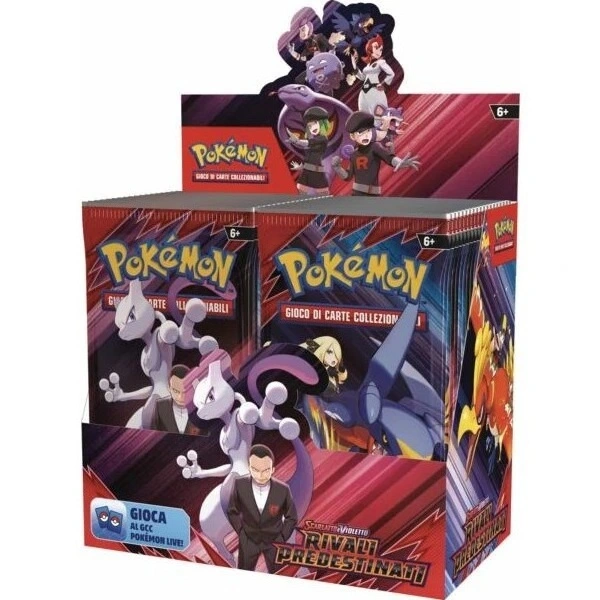 Display sigillato da 36 bustine del set Rivali Predestinati Pokémon TCG