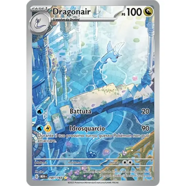 Dragonair 181/165 ITA – Pokémon 151 – Illustrazione rara con effetto full art