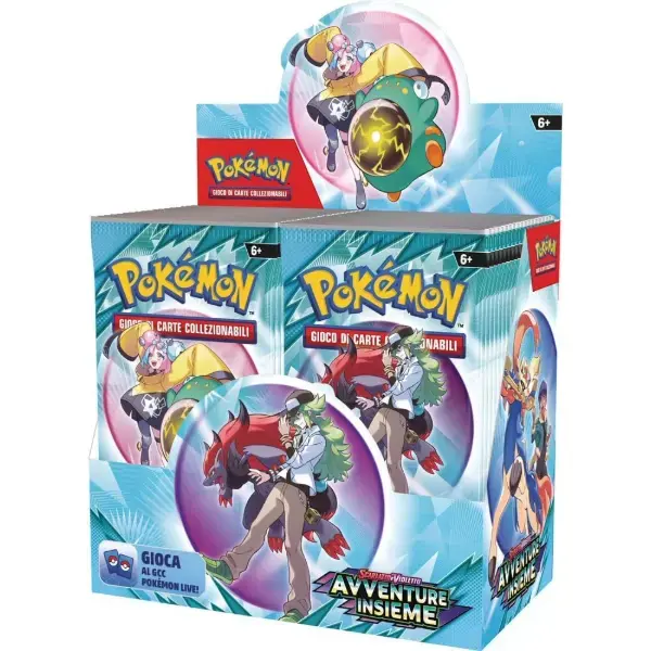 Display Box Pokémon GCC Avventure Insieme da 36 bustine in italiano – Scarlatto e Violetto