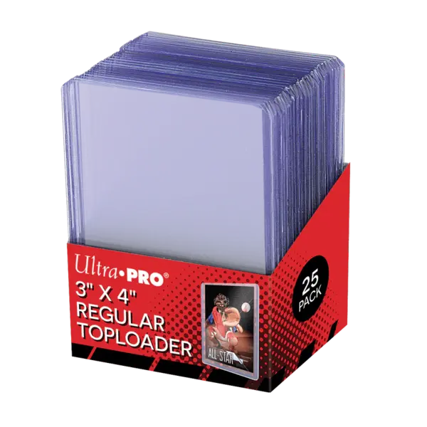 Confezione da 25 toploader Ultra PRO 3x4 per carte standard