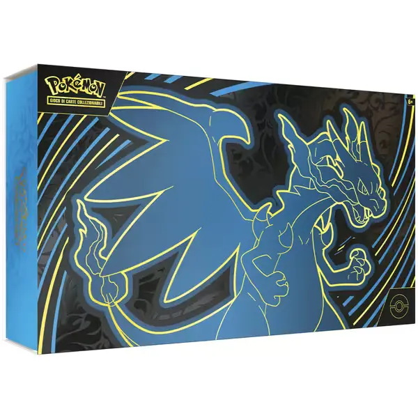 Box chiusa Collezione Ultra Premium Mega Charizard X-ex del GCC Pokémon in italiano