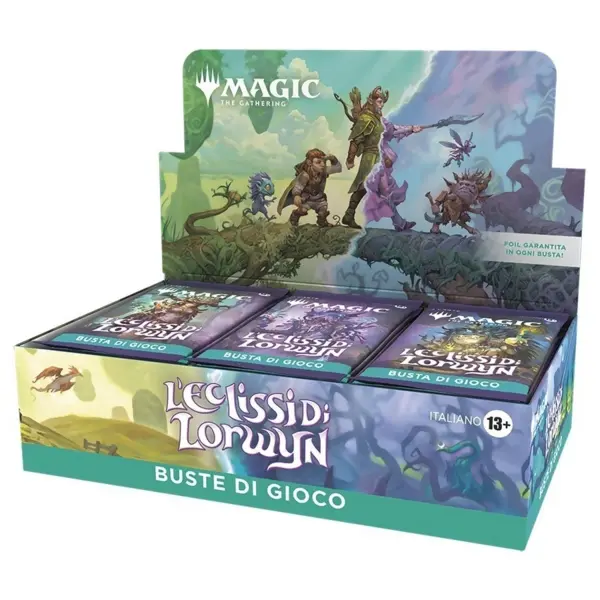 Box buste di gioco Magic: The Gathering L'Eclissi di Lorwyn in lingua italiana, confezione sigillata con 30 play booster
