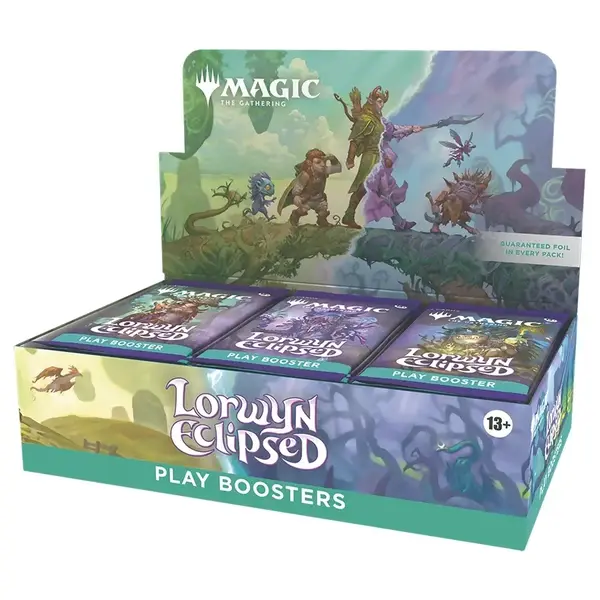 Box Play Booster Magic: The Gathering Lorwyn Eclipsed in lingua inglese, confezione sigillata con 30 play booster