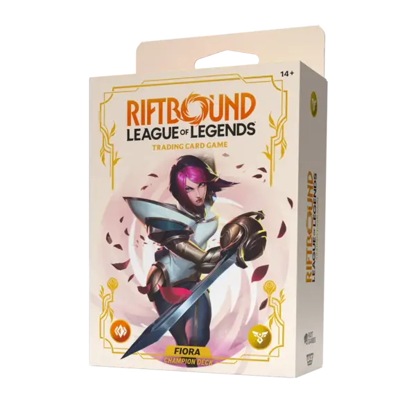 Seconda prospettiva Confezione mazzo campione Riftbound Spiritforged Fiora