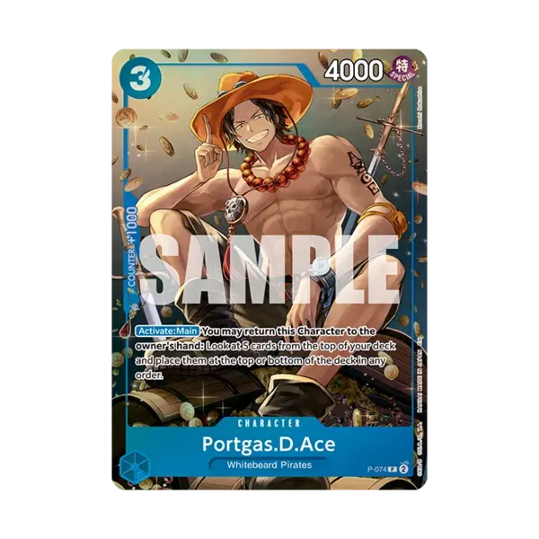 Carta promozionale One Piece TS-02 Ace