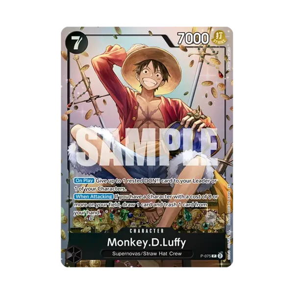 Carta promozionale One Piece TS-02 Luffy