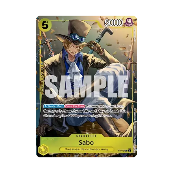 Carta promozionale One Piece TS-02 Sabo