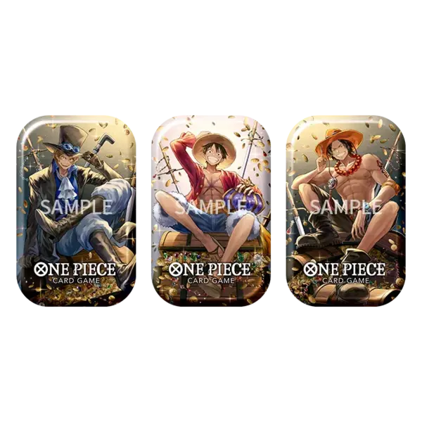 One Piece Mini Tin Vol.2 TS-02 set completo Luffy Ace Sabo