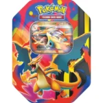 Scatola Tin Mega Charizard Y-ex Pokémon GCC sigillata vista frontale