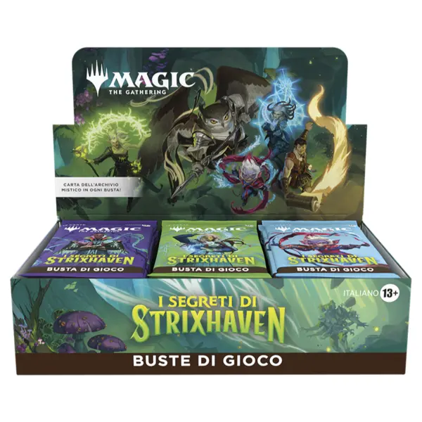 strixhaven play booster box aperto display buste magic the gathering italiano