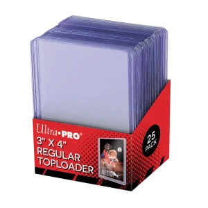 Confezione da 25 toploader Ultra PRO 3x4 per carte standard