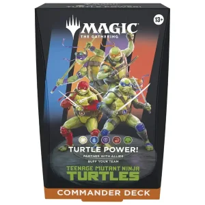 Mazzo Commander Magic The Gathering Teenage Mutant Ninja Turtles TMNT confezione frontale