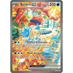 Carta Pokémon Keldeo ex 167/086 Special Illustration Rare Fuoco Bianco Scarlatto e Violetto in italiano