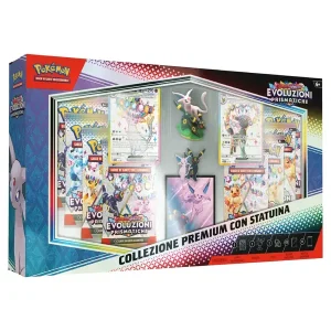 Box Collezione Premium con Statuina di Espeon e Umbreon – espansione Pokémon Evoluzioni Prismatiche