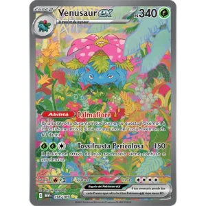 Carta Pokémon Venusaur ex 198/165 Special Illustration Rare dal set 151 in italiano